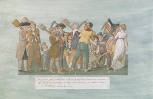 Fol.31 Los parisinos yendo al Campo de Marte, 1792 de Lesueur Brothers